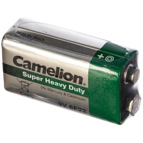 Батарейка Camelion 6F22 SR-1 (6F22-SP1G, 9В) (1 шт. в уп-ке) - фото 4