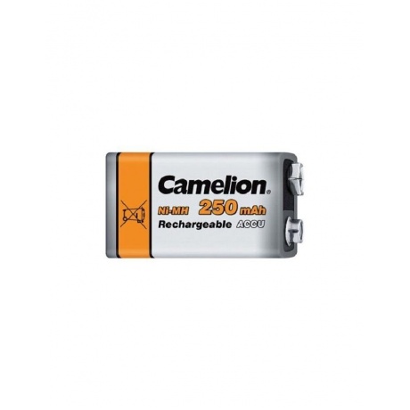 Батарейка Camelion 9V-250mAh Ni-Mh BL-1 (NH-9V250BP1, аккумулятор,9В)  (1 шт. в уп-ке) - фото 5