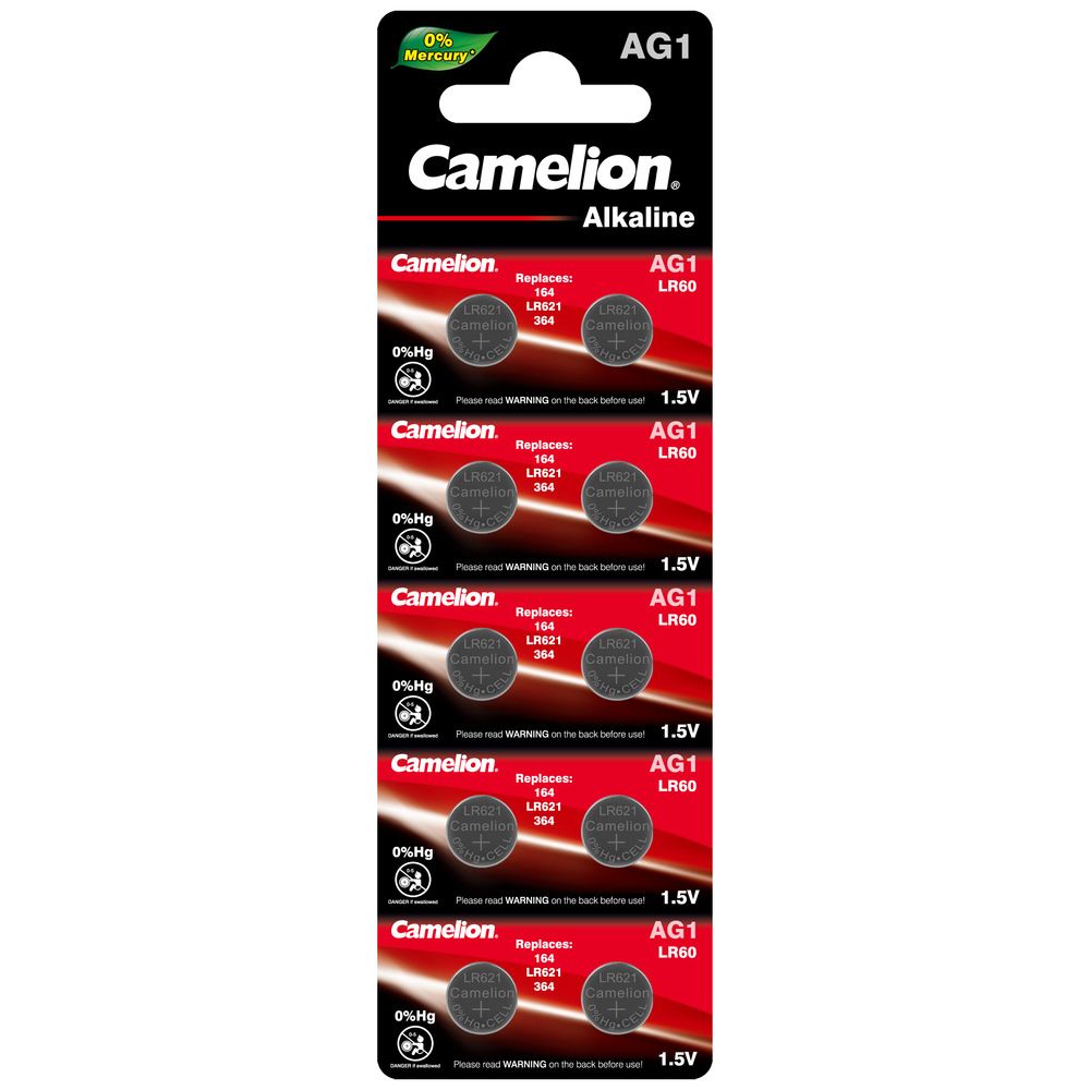 Батарейка Camelion G 1 BL-10 Mercury Free (AG1-BP10(0%Hg), 364A/LR621/164  для часов) (10 шт. в уп-ке) – купить в Уфе | интернет-магазин KotoFoto.ru