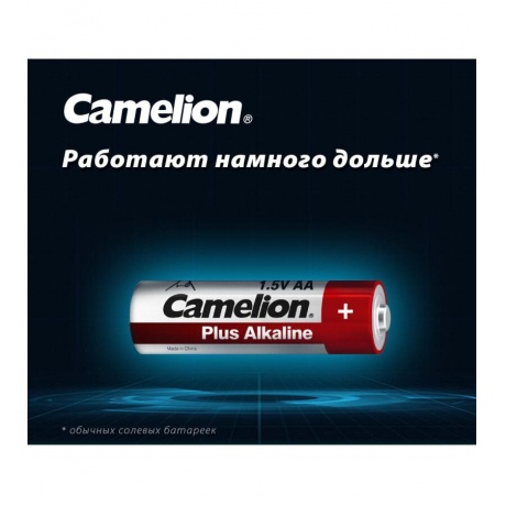 Батарейка Camelion Plus Alkaline SP8  LR6   (LR6-SP8, 1.5В)(8 шт. в уп-ке) - фото 4