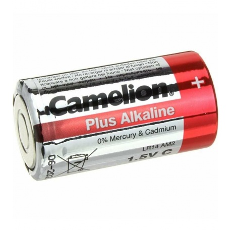 Батарейка Camelion LR14 Plus Alkaline BL-2 (LR14-BP2, 1.5В)  (2 шт. в уп-ке) - фото 6