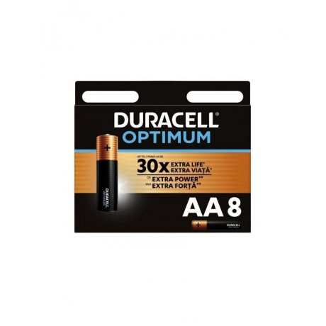 Батарейка Duracell LR6/8BL OPTIMUM  (8 шт в уп-ке) - фото 1