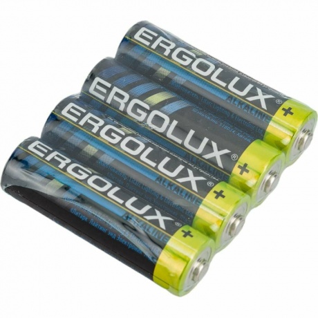Батарейка Ergolux Alkaline SR4 LR6  (LR6 SR4, 1.5В) (4 шт. в уп-ке) - фото 2