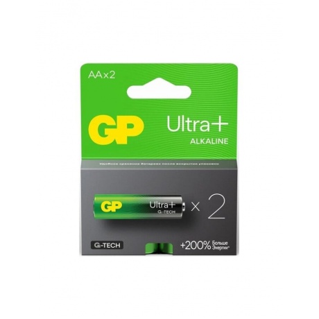 Батарейка GP 15AUPA21-2CRSB2_ 20/160 Ultra Plus (2 шт.в блистре) - фото 1