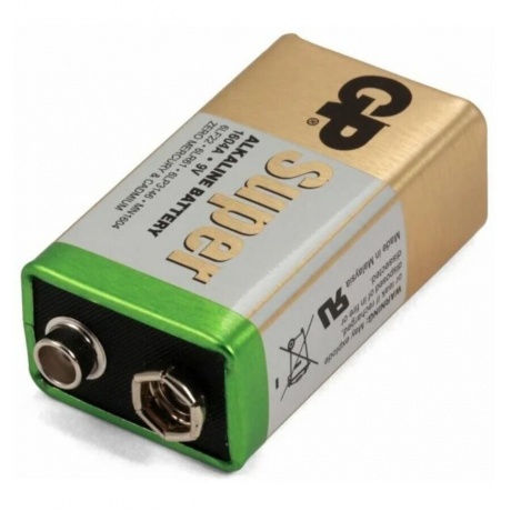 Батарейка GP 1604A-5CR1 10/200  Super (1 шт. в уп-ке) крона блистер - фото 7