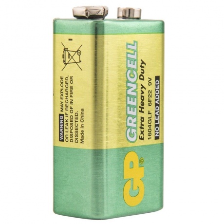 Батарейка GP 1604G-BC1/1604GLF-2CR1 10/200 {02795} (1 шт. в уп-ке) крона - фото 3