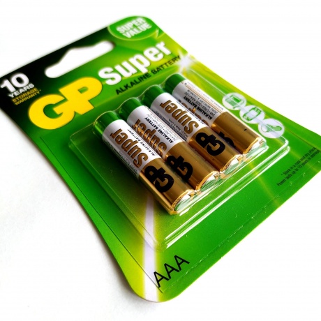 Батарейка GP 24A(CR4)-UE4 AAA (SUPER)  (4 шт. в уп-ке) - фото 4