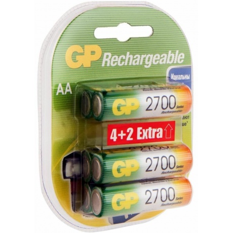 Батарейка GP 270AAHC4/2FR-2CR6 (4+2) (6 шт. в уп-ке)  аккумулятор - фото 2