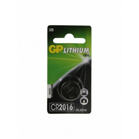 Батарейка GP CR2016-7CR1 10/100/900 (1 шт. в уп-ке) - фото 1