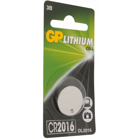 Батарейка GP CR2016-7CR1 10/100/900 (1 шт. в уп-ке) - фото 3