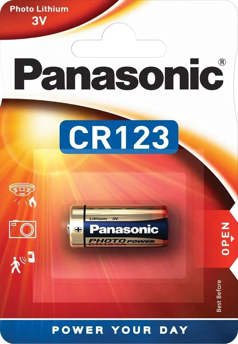 Батарейка литиевая Panasonic Lithium Power CR-123AL/1BP в блистере 1шт