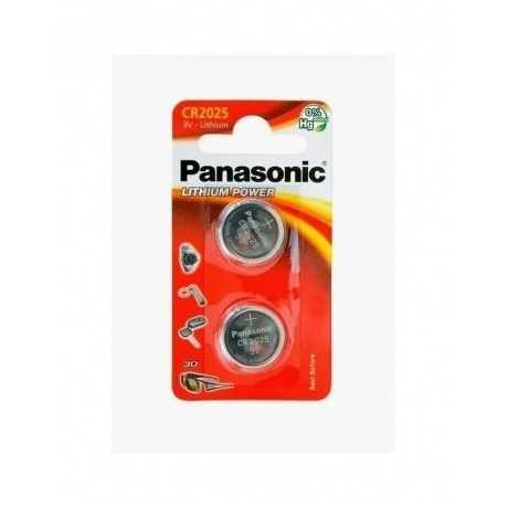 

Батарейки литиевые Panasonic Lithium Power CR-2025EL/2B в блистере 2шт