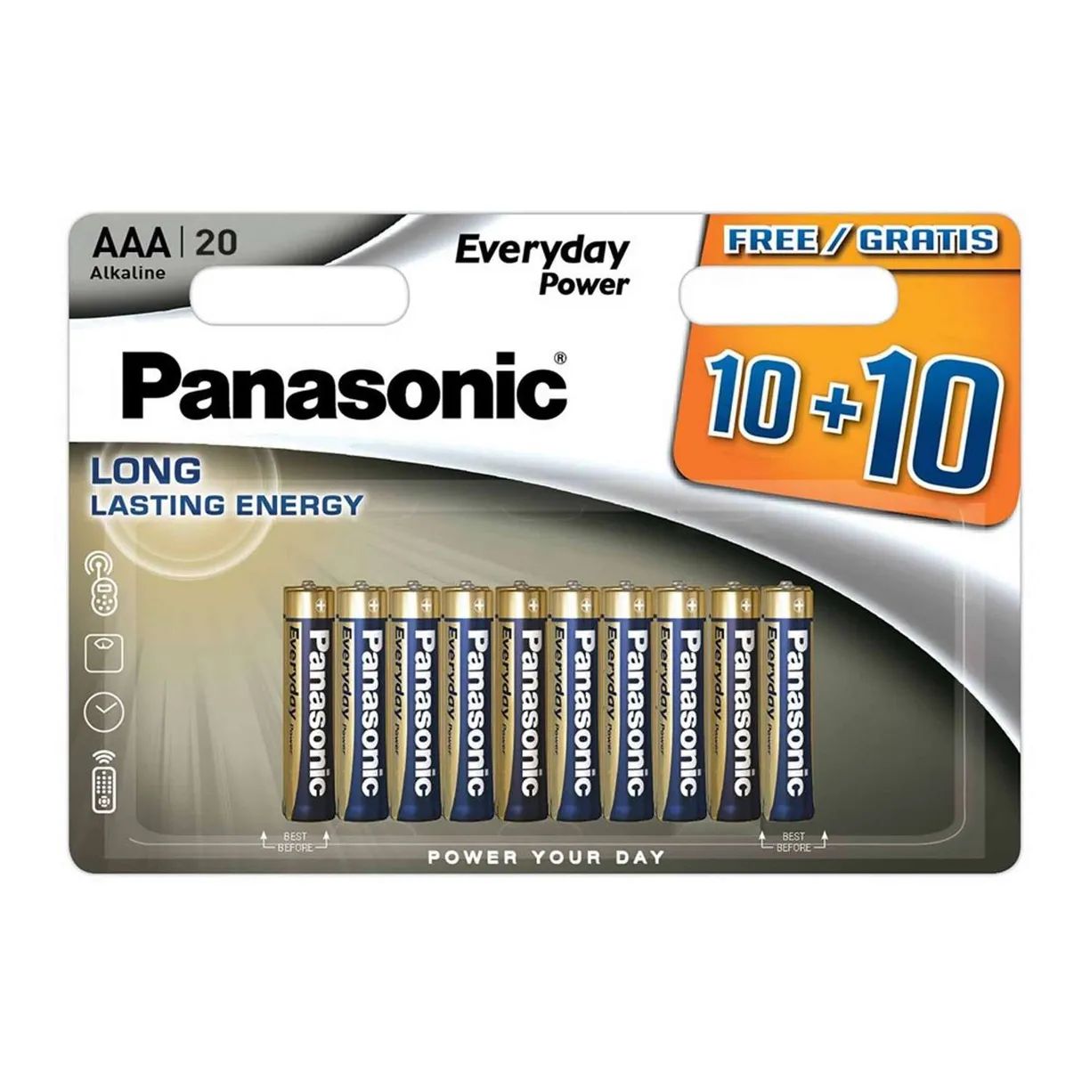 Батарейки Panasonic LR03REE/20B AAA щелочные Everyday Power multi pack в  блистере 20шт (Батарейки Panasonic LR03EPS/20BW) – купить в Краснодаре |  интернет-магазин KotoFoto.ru