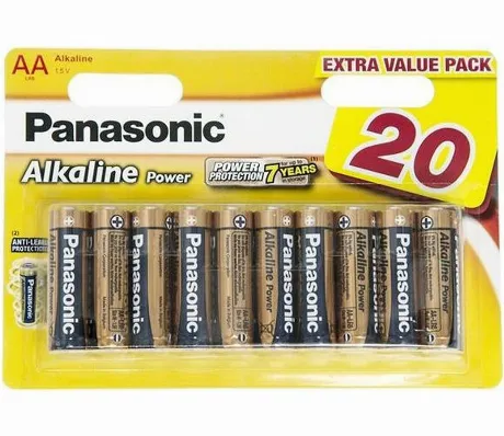 Батарейки Panasonic LR6REB/20BW AA щелочные Alkiline power multi...