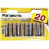 Батарейки Panasonic LR6REB/20BW AA щелочные Alkiline power multi...