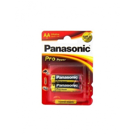 Батарейки Panasonic LR6XEG/2BP RU AA щелочные Pro Power в блистере 2шт - фото 3