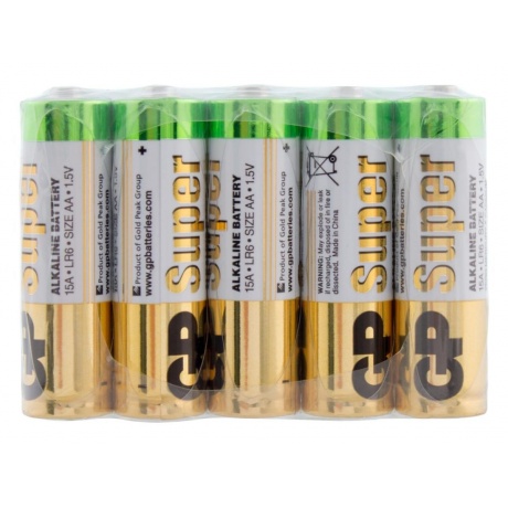 Батарейки AA - GP Super Alkaline 15A-2CRVS80 (80 штук) - фото 3