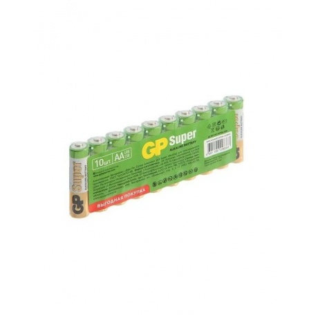 Батарейки AA - GP Super Alkaline 15A5/5-2CR10 (10 штук) - фото 5
