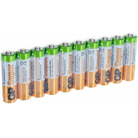 Батарейки AA - GP Super Alkaline 15A5/5-2CR10 (10 штук) - фото 6