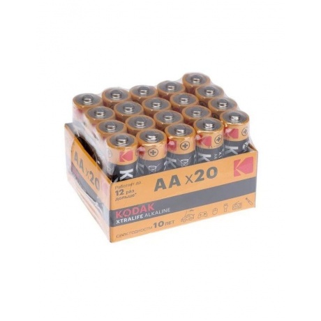 Батарейки AA - Kodak LR6/20BOX Xtralife Alkaline (20 штук) - фото 2