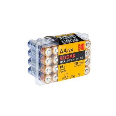 Батарейки AA - Kodak LR6/24BOX Max Super Alkaline (24 штуки) - фото 3