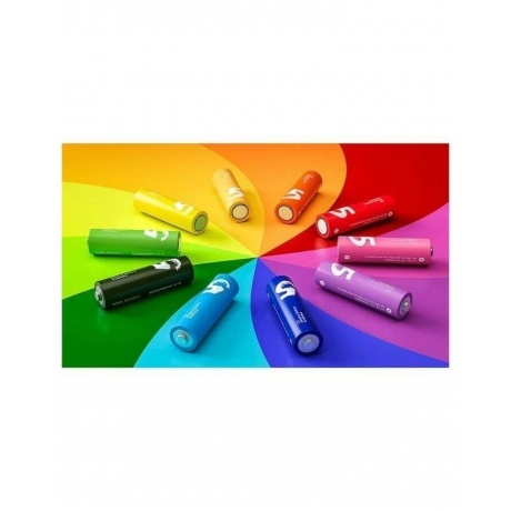 Батарейки AA - Xiaomi Rainbow ZI5 Colors (10 штук) Батарейки AA501 - фото 7