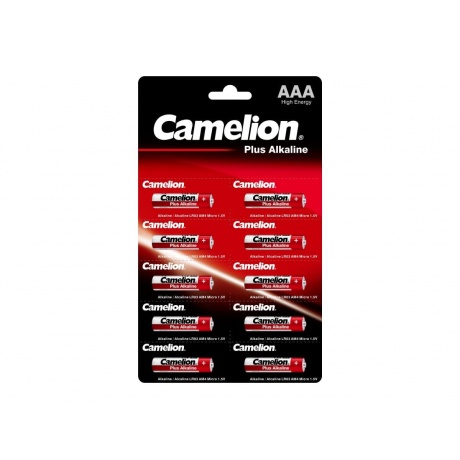Батарейки AAA - Camelion LR03 Plus Alkaline (10 штук) LR03-BP1x10P - фото 2