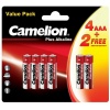 Батарейки AAA - Camelion LR03 Plus Alkaline 4+2LR03-BP (4+2 штук...