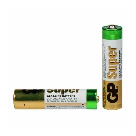 Батарейки AAA - GP Super Alkaline 24A (2 штуки) 24A-2CR2 - фото 5