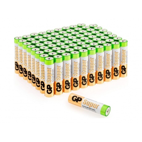 Батарейки AAA - GP Super Alkaline 24A-2CRVS80 (80 штук) - фото 1