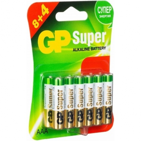 Батарейки AAA - GP Ultra Plus Alkaline 24А 24AUPA21-2CRB12 96/768 (12 штук) - фото 2