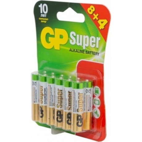 Батарейки AAA - GP Ultra Plus Alkaline 24А 24AUPA21-2CRB12 96/768 (12 штук) - фото 3