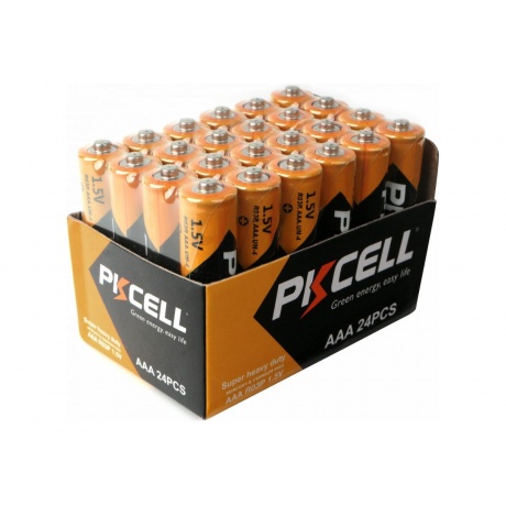 Батарейки AAA - Pkcell R03P-4S-24 (24 штуки) - фото 1