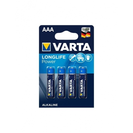 Батарейки AAA - Varta LongLife Power 4903 LR03 (4 штуки) VR LR03/4BL LLP - фото 1