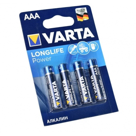 Батарейки AAA - Varta LongLife Power 4903 LR03 (4 штуки) VR LR03/4BL LLP - фото 6