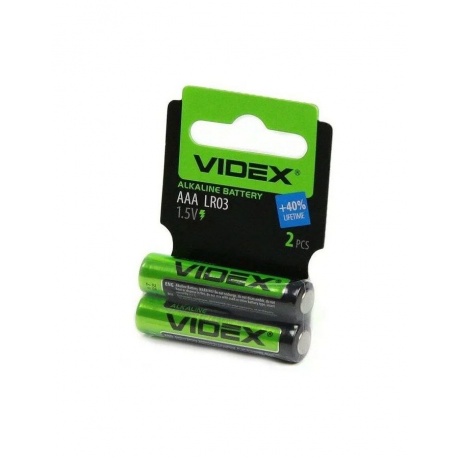 Батарейки AAA - Videx LR3 VID-LR3-2SmB (2 штуки) - фото 2