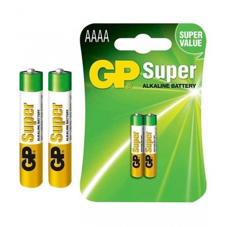 Батарейки AAAA - GP Super Alkaline 25А 25A-2CR2 20/160 (2 штуки) - фото 11