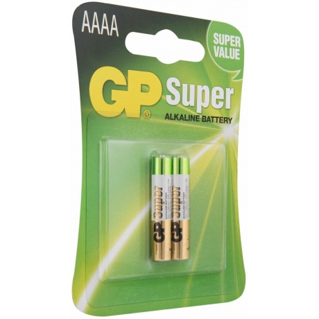 Батарейки AAAA - GP Super Alkaline 25А 25A-2CR2 20/160 (2 штуки) - фото 9