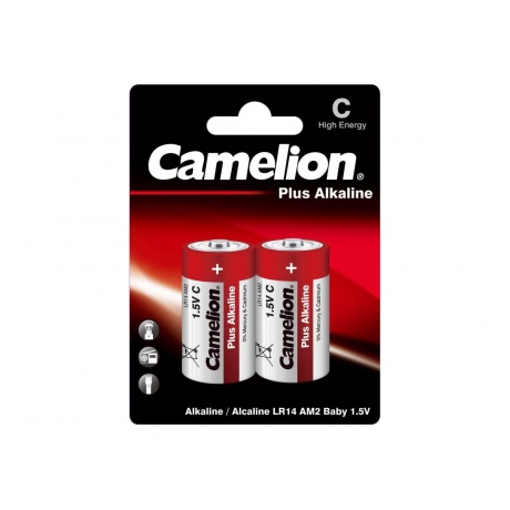 Батарейки C - Camelion LR14 Plus Alkaline BL-2 LR14-BP2 (2 штуки) - фото 2