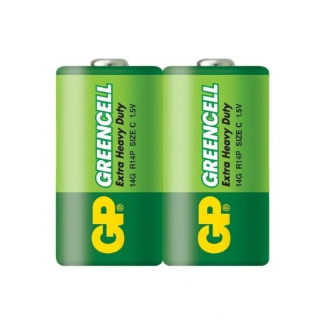 Батарейки C - GP R14 Greencell 14G-2CR2 (2 штуки) - фото 2