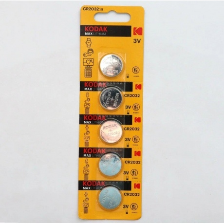 Батарейки CR2032 - Kodak CR2032/5BL Max Lithium (5 штук) - фото 4