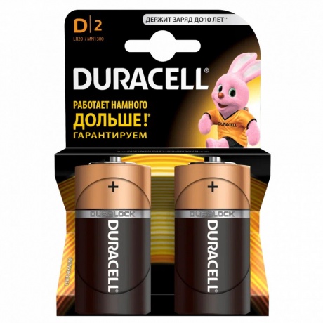Батарейки D - Duracell LR20/2BL MN1300 Plus (2 штуки) - фото 3