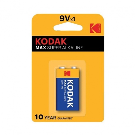 Батарейки Крона - Kodak 6LR61/1BL Max Super Alkaline (1 штука) - фото 1
