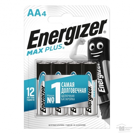 Батарейка Energizer lR6/4BL MAX PLUS 4 шт E301037100 - фото 2