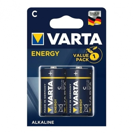 Батарейка Varta ENERGY LR14 С B2 2pcs/Pack - фото 1