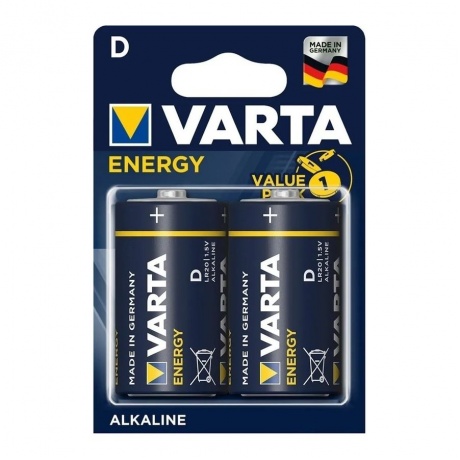 Батарейка Varta ENERGY LR20 D B2 2pcs/Pack - фото 1