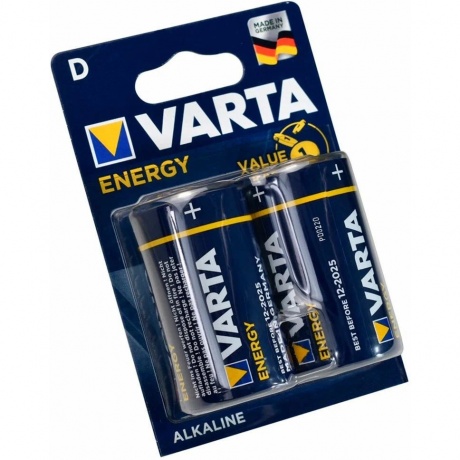 Батарейка Varta ENERGY LR20 D B2 2pcs/Pack - фото 2