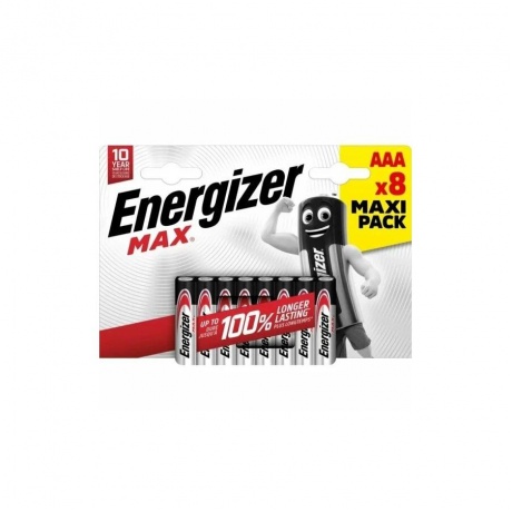 Батарейки Energizer Max LR03 AAA BL8 8pcs/Pack - фото 1