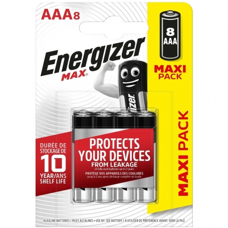 Батарейки Energizer Max LR03 AAA BL8 8pcs/Pack - фото 3