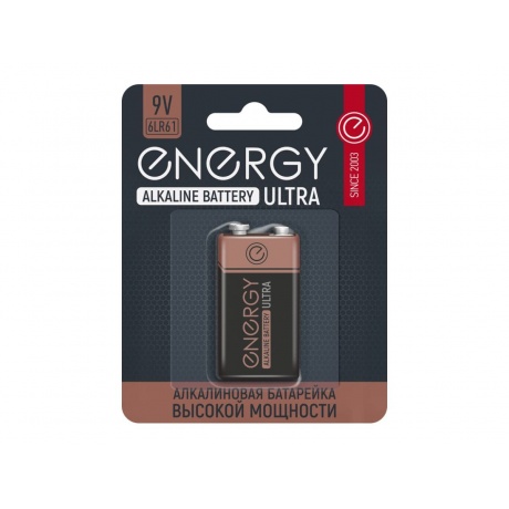 Батарейка Energy Ultra 6LR61, 1шт.